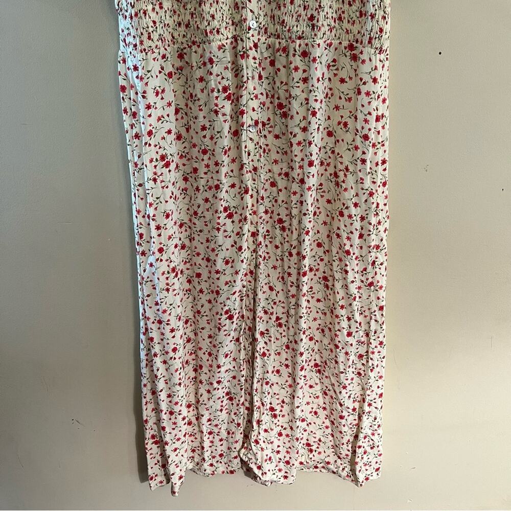 VNTG K STUDIOS cottage core floral maxi dress with button up front 14 - Picture 5 of 6